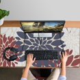 thumbnail image 4 of Long Mouse Pads for Desk,Red and Blue Pioneer Flower Pattern Desk Mats on Top Of Desks, Desk Mouse Pad Extra Large with 3mm Non-Slip Base and Stitched Edge for Gaming,Office,Work,Home 47.3"x23.6", 4 of 6