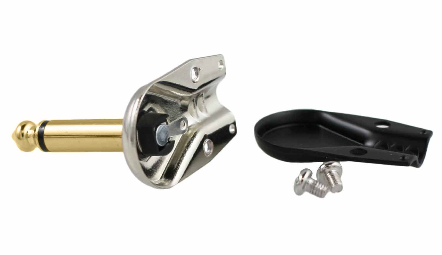 2-Pack 18" S-Shape Castline Gold Mogami 2524 Guitar Pedal Board Patch Cable TS Low Profile Pancake Connector