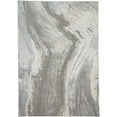 thumbnail image 2 of HomeRoots 2' X 3' Gray And Ivory Abstract Power Loom Area Rug, 2 of 5