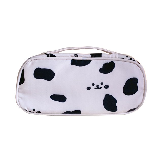 Estuche para lápices bonito, estuche de lona duradero, estuche para lápices portátil de gran capacidad, estuche para lápices multiusos para estudiantes