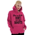 thumbnail image 3 of Got Little Dirt Boots Cute Southern Hoodie Sweatshirt Women Brisco Brands L, 3 of 4