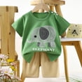 thumbnail image 2 of Leey-World Pajamas for Baby Girls Boys Pajamas Set Soft Cool Short Summer Pjs Sleepers for Birthday Toddler 3 6 12 18 24 Months 2T 3T fit Pjs Cotton Sleepwear(3-4 Years,Light Green), 2 of 5