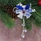 thumbnail image 4 of Campanas navideñas colgantes para árbol | Adornos navideños de ABS rojo, azul y amarillo | Campanas Yuanbao de metal con sonido nítido y diseño de copo de nieve | Adorno navideño para decorar el, 4 of 6