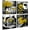 yellow-02, variant on Yellow Rose Decor for Living Room Art Wall 4 Piece Flower Picture Poster Decoration Artwork Hanging Painting 12" Wx12 Hx4