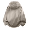 thumbnail image 6 of Hooded Sun Jacket Men Women Summer Fall Lightweight Long Sleeve Loose Casual Zip Up Sun Hoodie with Pockets Fishing Outerwear, 6 of 7