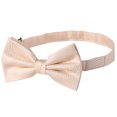 thumbnail image 2 of Jacob Alexander Men's Tone on Tone Herringbone Pre-Tied Bow Tie - Peach, 2 of 3