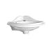 thumbnail image 3 of Whitehaus AR036-WH Lavabo Mural d'Angle, Blanc, 3 of 4