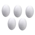 thumbnail image 3 of Huevos de espuma de poliestireno, huevos de imitación blancos sin pintar, huevos de Pascua para fiestas, decoración del hogar para jardín de infantes 5 piezas 25 cm, 3 of 8