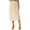 75cm Champagne, variant on Women's Half Slips Underskirts Long Satin Slip Skirt Petticoat for under Dress Mid Elastic 35cm White S