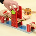 thumbnail image 2 of 1 Set Wooden Train Tracks Railway Toys Track Drawbridge Overpass Model Toys, 2 of 4