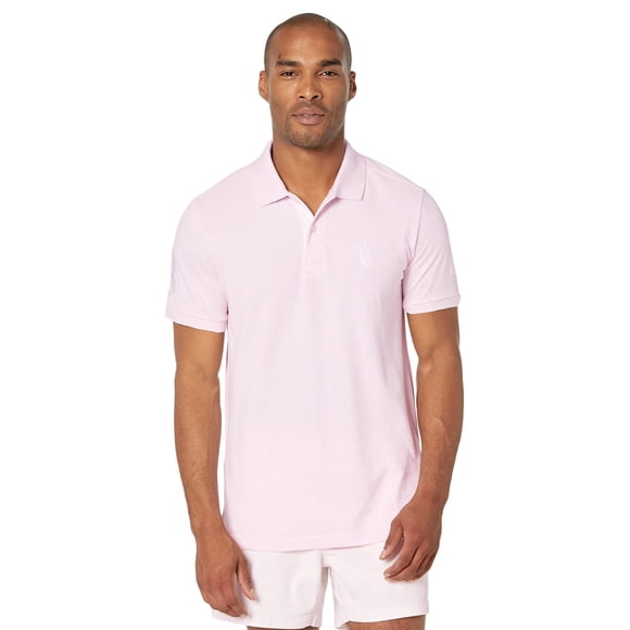 Camisa U.S. Polo Assn. Slim Fit Big Horse Rosa