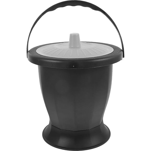 Chamber Pot Cup Portable Potty Adult Travel Odor Prevention Reusable 9.8 9.4 9.4in 1Pcs