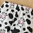 thumbnail image 5 of Baby Girl Clothes Toddler Girl Outfits Cartoon Cow Prints Clothes Long Pants Set Casual Pullover Sweatshirt Set,Pink,5-6 Years, 5 of 6