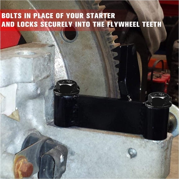 LS Flywheel Locking Tool Steel Black Oxide Flexplate Locking Holder Tool Compatible with Engine Chevy LS 1 2 3 LSX