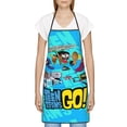 thumbnail image 3 of Teen Titans Go Waterproof Cooking Aprons, Adjustable Bib Soft Chef Apron with 2 Pockets for Men Women, 3 of 8
