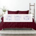 thumbnail image 5 of Kotton Culture 600TC Pinch Pleated Duvet Cover, 100% Egyptian Cotton (Wine, Cal King/King, 1 Piece), 5 of 6
