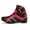 Black red, variant on Men's And Women's All-season Motorcycle Riding Boots And Motorcycle Shoes,Magenta,45