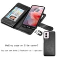 thumbnail image 6 of Takfox Moto G Power 5G 2024 Case, for Motorola Moto G Power 5G 2024 Wallet Case, PU Leather w Credit Card Holder Flip Cover [9 Card Slots][Kickstand] Magnetic Detachable Hard Case & Strap -Black, 6 of 8