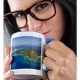 thumbnail image 2 of 3drose, Monu Island, Mamanuca Islands, Fiji, South Pacific - Oc01 Dwa0168 - David Wall, 15oz Two-tone Blue Mug, 2 of 6