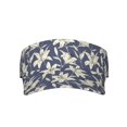 thumbnail image 2 of Kdxio Lilies Flowers Print Sun Visor Hat Golf Visor Adjustable Velcro Outdoor Sports Cap for Men Women, 2 of 7