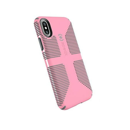 Speck iPhone X CandyShell Grip Case, Pink & Gray