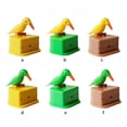 thumbnail image 4 of Jygee Toothpick Box Toothpick Storage Case Automatic Dispenser Bird Shape ABS Plastic Holder, Green, 4 of 10