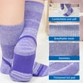 thumbnail image 6 of LOFIR Diabetic Socks for Women – Wide Calf, Seamless Toe, Comfortable Cotton Blend Socks for Elderly and Adults, 13-15 Pastels, 6 of 9