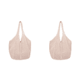 thumbnail image 1 of Bolso Mujer Crochet Tote Moda Punto Verano Malla Playa Beige, 1 of 3