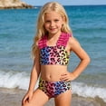 thumbnail image 2 of FUZHIQ Girls Two Pieces Swimsuits Cute Ruffle Bikini Set Hawaiian Beach Sport Bathing Suit Set Pool Swimwear,2-3 Years, 2 of 6