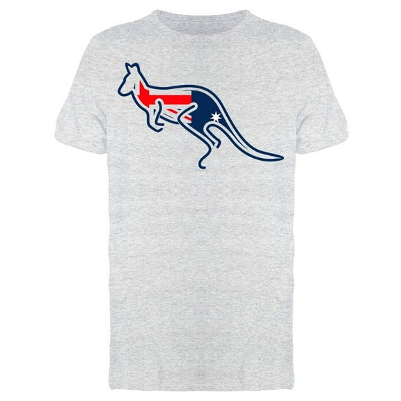 Kangaroo W/australian Colors T-Shirt Men -Image by Shutterstock, Male x-Large