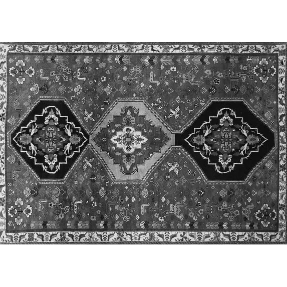 Ahgly Company Indoor Rectangle Persian Gray Traditional Area Rugs, 2' x 5'