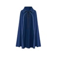 thumbnail image 4 of SAWOBUUN Medieval Cloak Renaissance Cape for Women Men Suede Collared Halloween Gothic Cape, 4 of 6