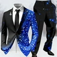 thumbnail image 2 of Ugly Christmas Suits for Men 2 Piece Business One Button Xmas Jacket Tuxedo And Pant Set Wedding Slim Fit Winter Party Event Mens Suits, 2 of 5