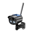 thumbnail image 2 of Fiudx Ofertas flash del día Cámara simulada falsa de seguridad con sensor humano con energía solar y LED intermitente - Luz de cámara de simulación solar giratoria automática multifuncional - Uso en, 2 of 7