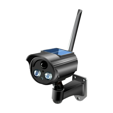 

Anckoeil Solar Powered Human Sensor Security Fake Dummy Camera with Flashing Led -Multi-Functional Auto-Rotating Solar Simulation Camera Light-Outdoor Use for Garden - B