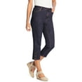 thumbnail image 4 of Woman Within Plus Size Comfort Curve Denim Capri, 4 of 4