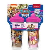Playtex Sipsters Stage 3 Paw Patrol, Girls Insulated Spout Sippy Cups, Pink, 9 oz, 2 Pack