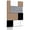 Brown Gray Black, variant on Canvas Wall Art, Brown Grey Framed Canvas Prints for Living Room Bedroom, Modern Brown Geometric Large Gallery Wrapped Wall Decor for Home Office, Gifts, 16"x20" Ship Next Day