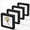Black-5x5, variant on 4 Pack 5x5 Shadow Box Frame Display Casesdeep Boxes