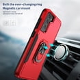 thumbnail image 3 of for Galaxy S21 FE Case,Heavy Duty Shockproof Phone Case for Samsung Galaxy S21 FE 5G Phone Case Red+Black, 3 of 12