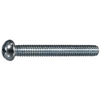 1/4"-20 x 2" Zinc Plated Steel Coarse Thread Combo Round Head Machine Screws MSCRS-553