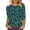 L Multicolor, variant on YUGYXL Floral Print Tops for Women Spring Summer Casual 3/4 Sleeve Crewneck Blouses Loose Fit Lightweight T Shirts A Multicolor M