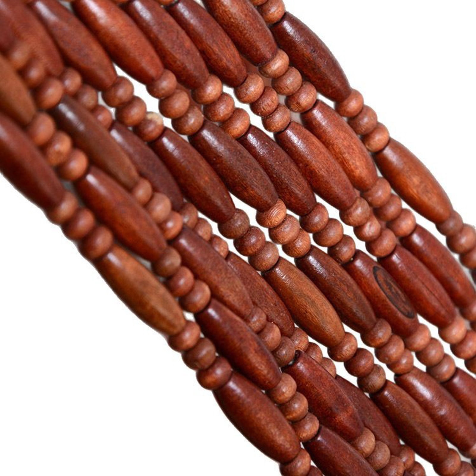 Bamboo Wood Beaded Curtain for Doors, Hanging Room Divider, Decorative Privacy Screen, Handmade Curtain for Balcony/Patio Door
