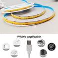 thumbnail image 5 of ZSLAIFU USB COB LED tira de luz, LED TV retroiluminación 5V COB luz flexible para dormitorio gabinete espejo de tocador iluminación DIY, 5 of 5