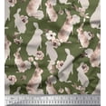 thumbnail image 1 of Soimoi Poly Georgette Fabric Floral & Rabbit Kids Print Fabric by The Yard 42 Inch Wide, 1 of 1