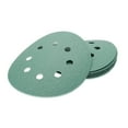 thumbnail image 3 of SENRISE 10 Pcs 8 Holes Sanding Discs 40 -3000 Grits Hook and Loop Sandpaper Green, 3 of 6