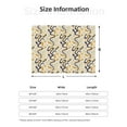 thumbnail image 5 of Yiaed Snake And Floral Print Blanket Throw Blanket Soft Cozy Flannel Blanket for Home Bed Sofa Couch Chair-50"x40", 5 of 6