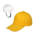 thumbnail image 3 of Kuntesetty Sports Bump Hat Baseball Bump Hat with Cap Insert Shockproof Summer Hard Cap for yellow, 3 of 9