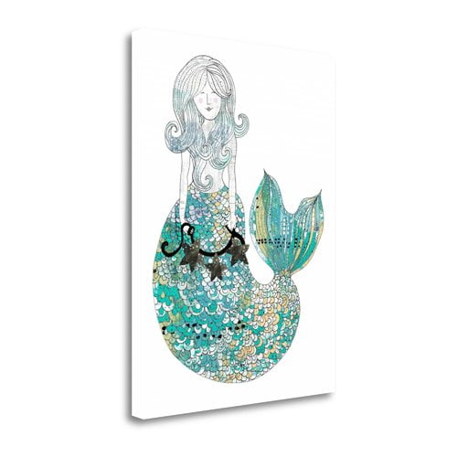 Tangletown Fine Art 'Mermaid II' Graphic Art Print on Canvas