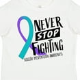 thumbnail image 4 of Inktastic Never Stop Fighting Suicide Prevention Awareness Ribbon Boys or Girls Toddler T-Shirt, 4 of 5